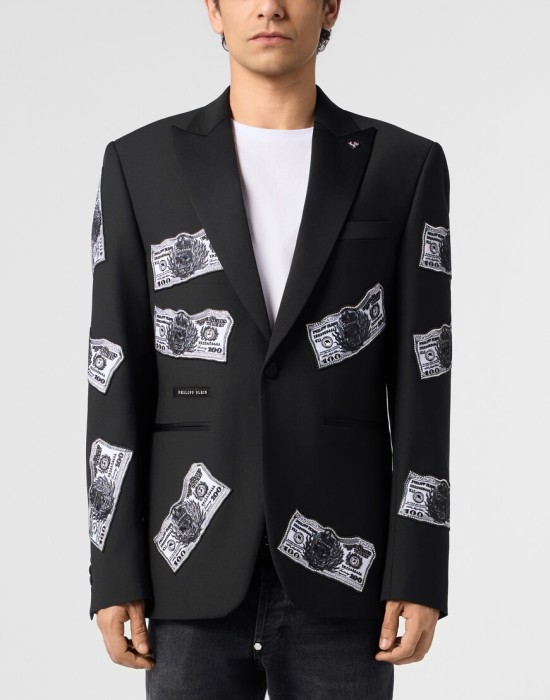 пиджак классический от бренда philipp plein вид слева