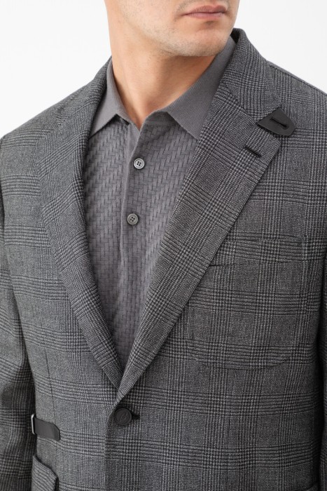 пиджак  модель travel из италии вид сбоку