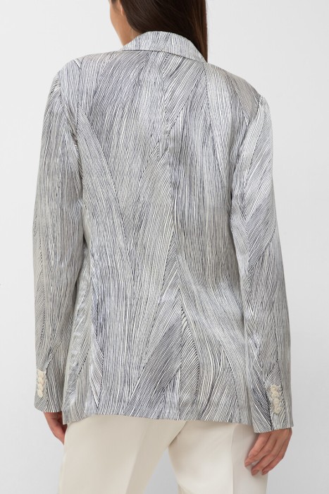 пиджак  с принтом africa по цене 101200 руб вид справа