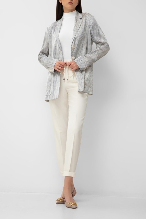 пиджак  с принтом africa из шелка спереди