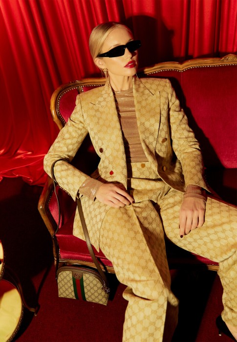 пиджак  от бренда gucci вид слева