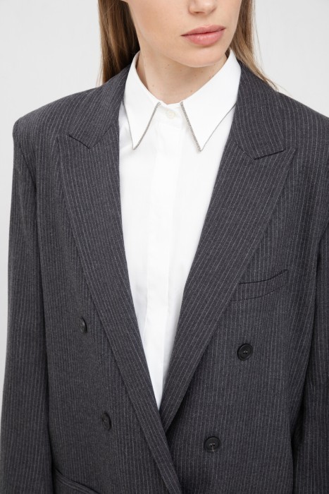 пиджак  из италии вид сбоку