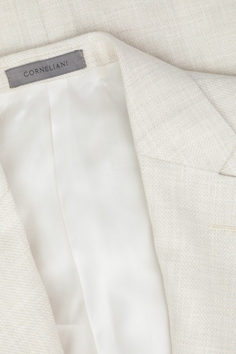 пиджак  из льна спереди