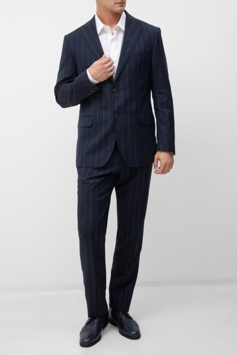 пиджак  из льна спереди