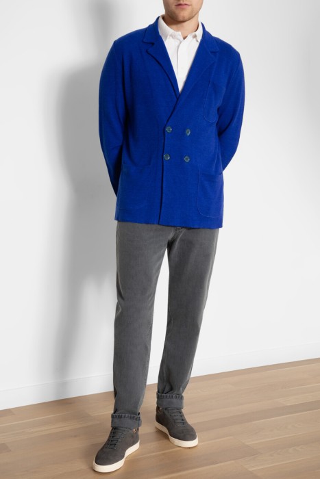 пиджак  из льна спереди