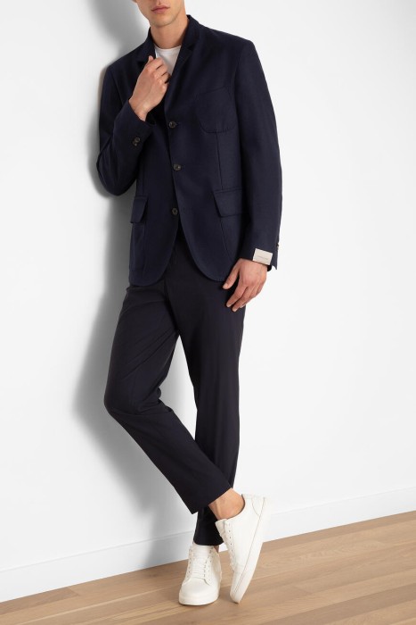 пиджак  из хлопка спереди