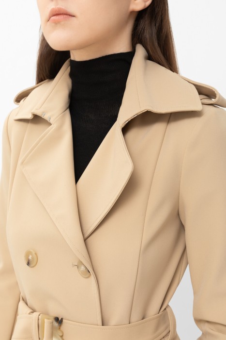 плащ  из италии вид сбоку