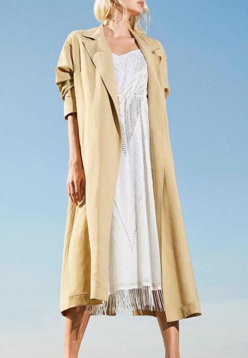 плащ  от бренда twinset milano вид слева