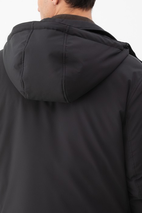 плащ  из хлопка спереди