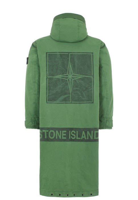 плащ  от бренда stone island вид слева