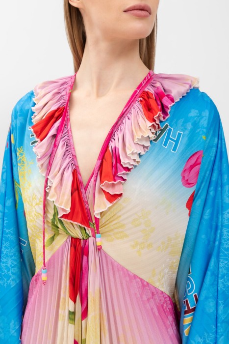 платье  цветной из америки вид сбоку