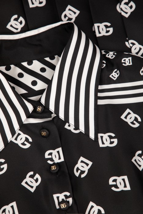 платье dolce&gabbana модель из коллекции dna из шелка спереди