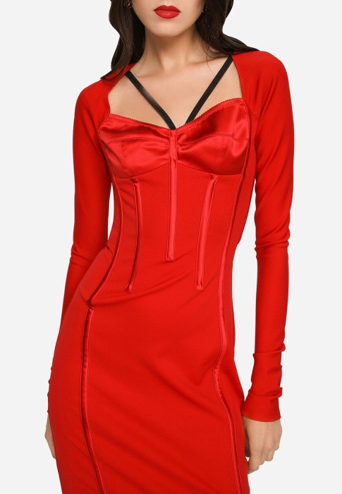 платье dolce&gabbana из проверенных материалов спереди