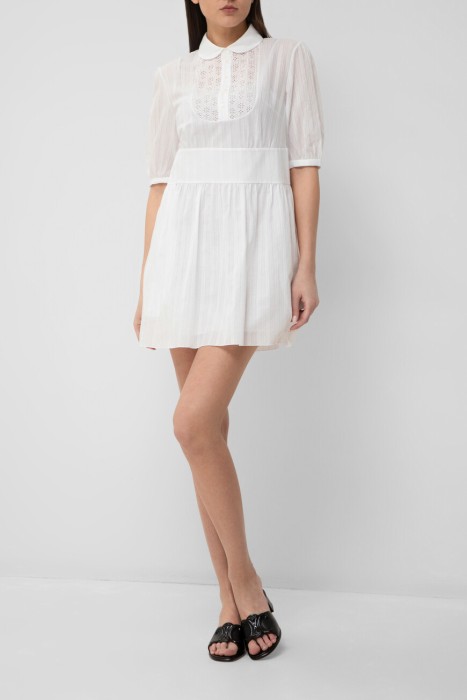 платье  модель babydoll из хлопка спереди