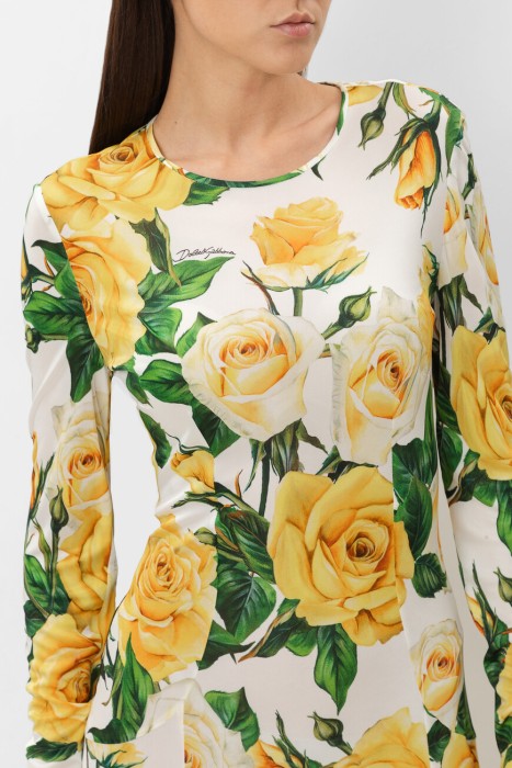 платье  модель из коллекции flowering из италии вид сбоку