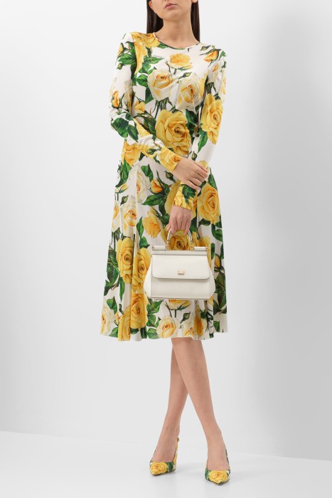 платье  модель из коллекции flowering из вискозы спереди