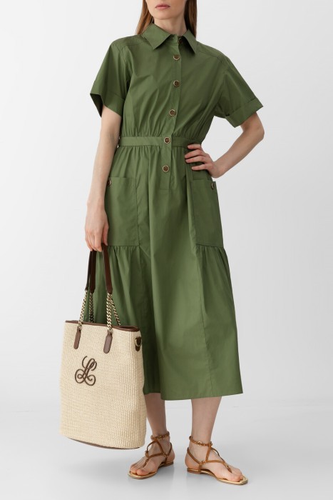 платье  модель papiano из хлопка спереди