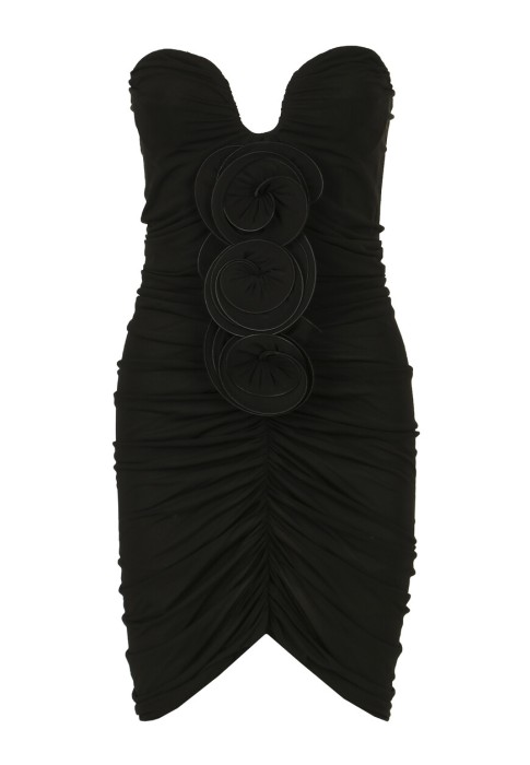 Товар с артикулом SUKIENKA 16 GZARNY вид сзади