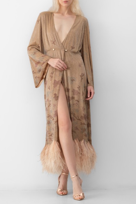 платье  из шелка спереди