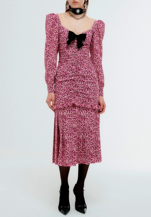 платье  от бренда alessandra rich вид слева