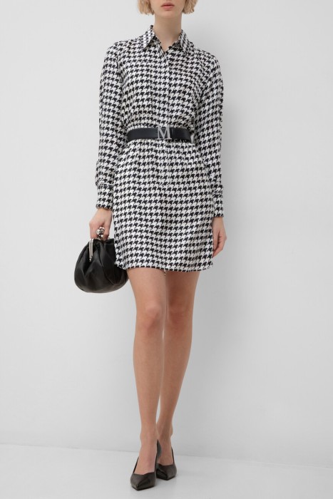 платье  из шелка спереди