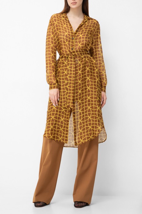 платье  из льна спереди