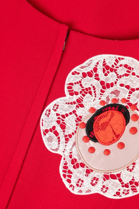 платье  для взрослого возраста с изнаночной стороны