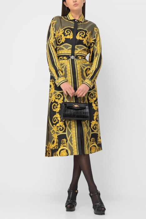 платье  из шелка спереди