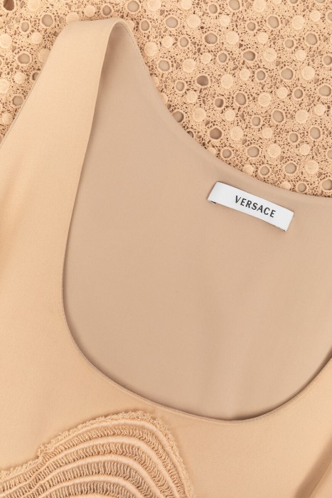 платье  из шелка спереди