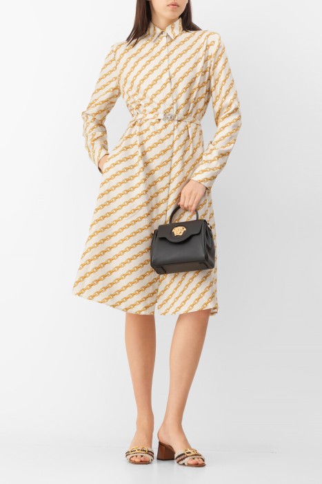 платье  из шелка спереди