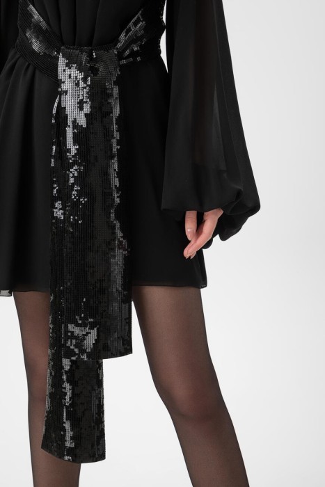 платье  из шелка спереди