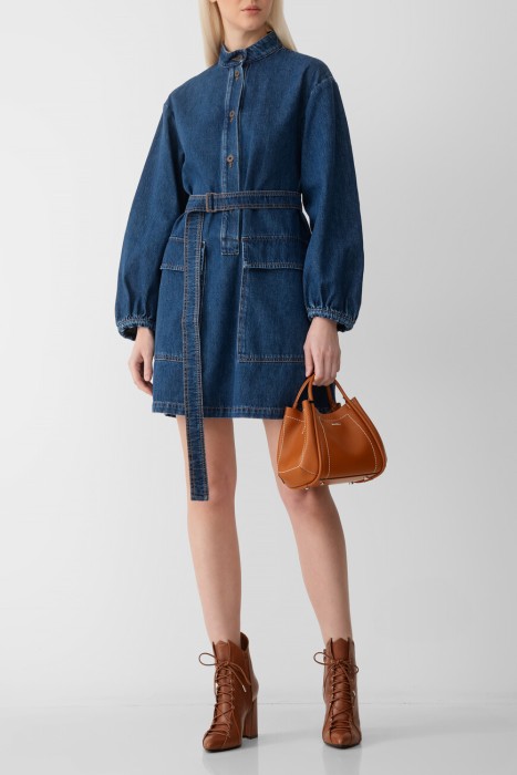 платье  из хлопка спереди