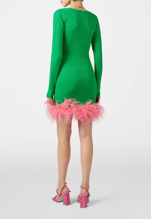 Товар зеленого цвета с внутренней стороны