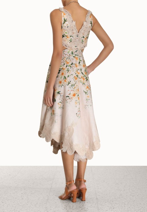 платье  из франции вид сбоку