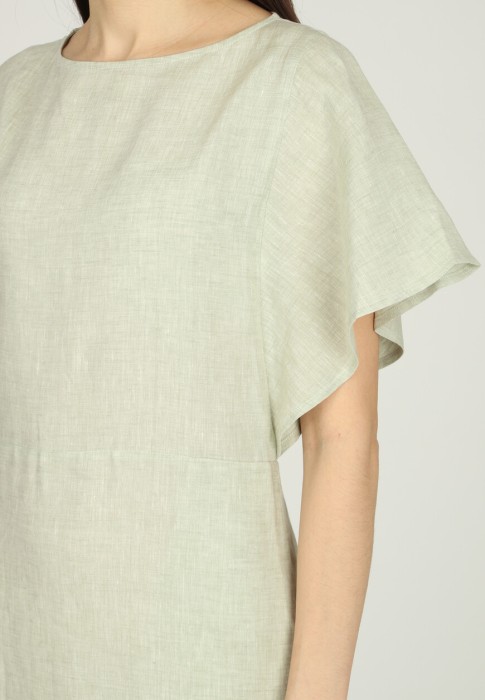 Товар зеленого цвета с внутренней стороны