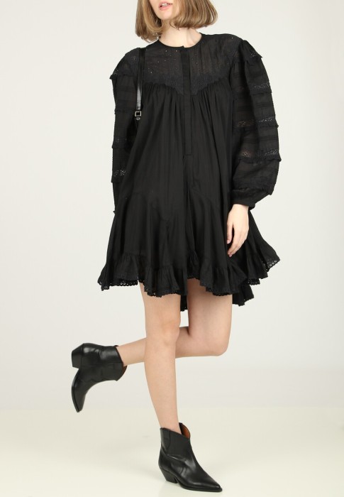 платье  из франции вид сбоку