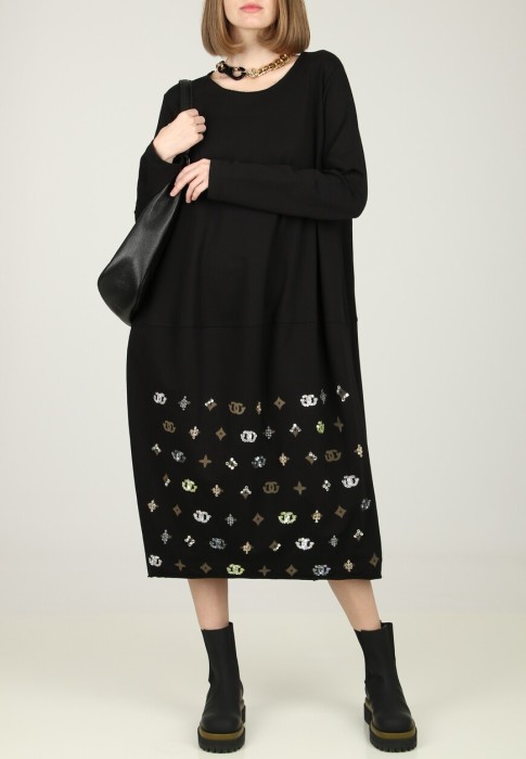 платье  от бренда tadashi вид слева