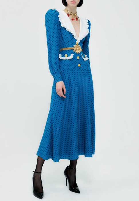 платье  от бренда alessandra rich вид слева