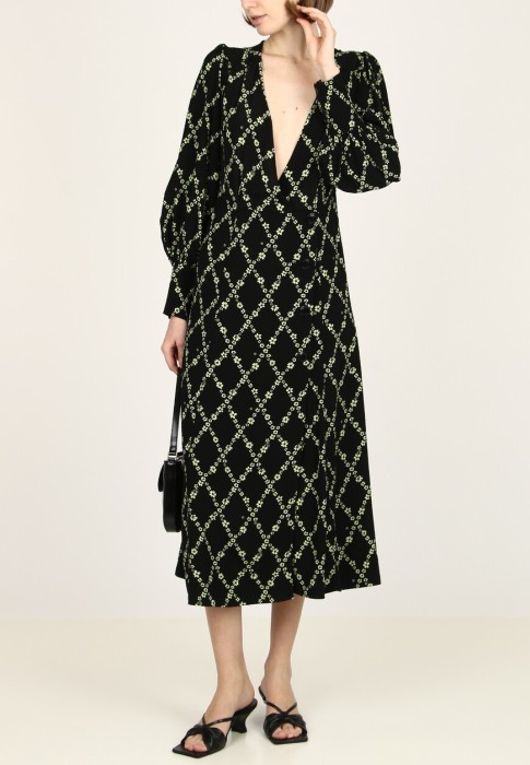 платье  от бренда ganni вид слева