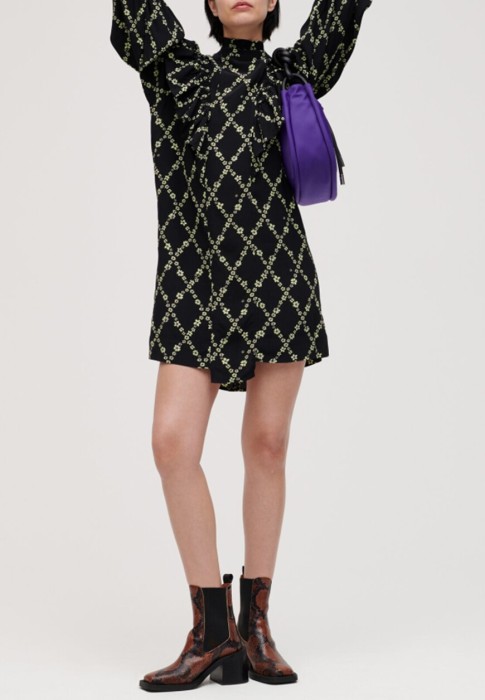 платье  от бренда ganni вид слева