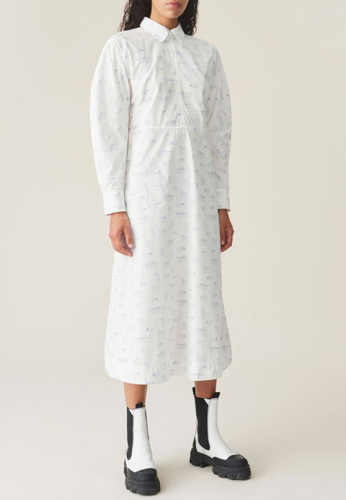 платье  от бренда ganni вид слева