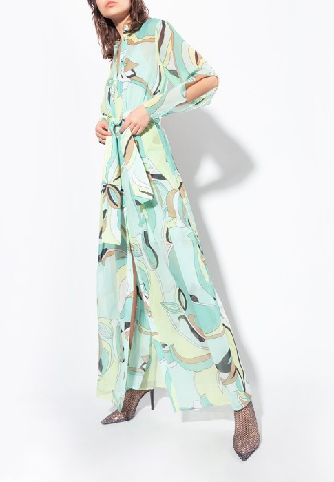 Товар зеленого цвета с внутренней стороны