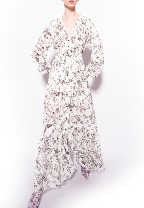 платье  из италии вид сбоку