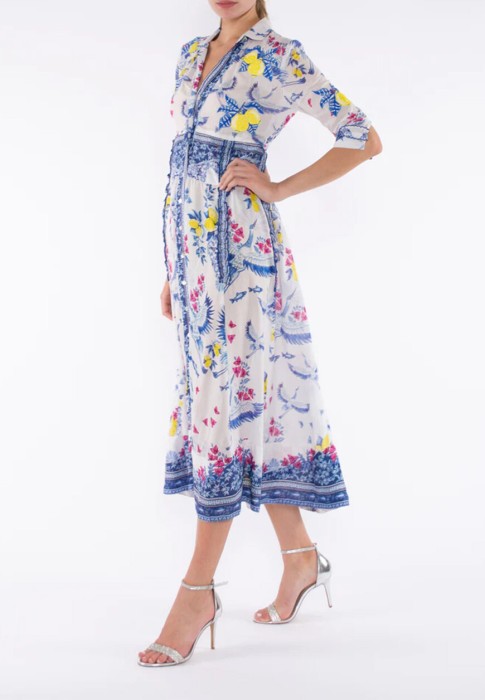 платье  от бренда taj by sabrina crippa вид слева