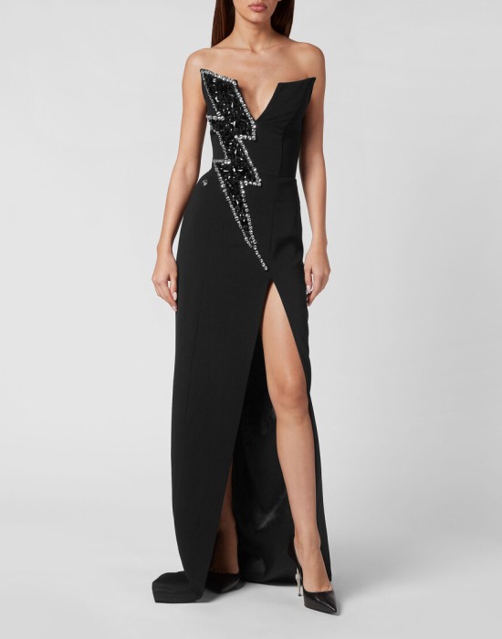 платье  от бренда philipp plein вид слева