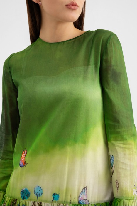 платье  из франции вид сбоку