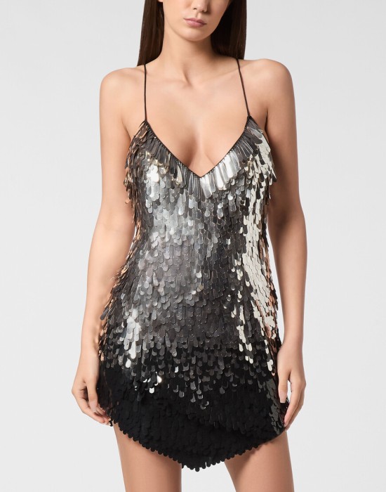 платье  от бренда philipp plein вид слева