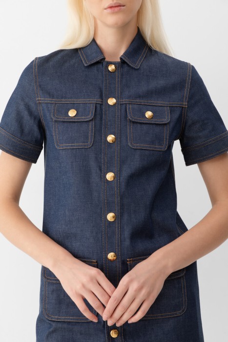 платье  из франции вид сбоку