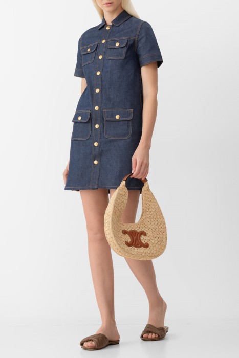 платье  из хлопка спереди