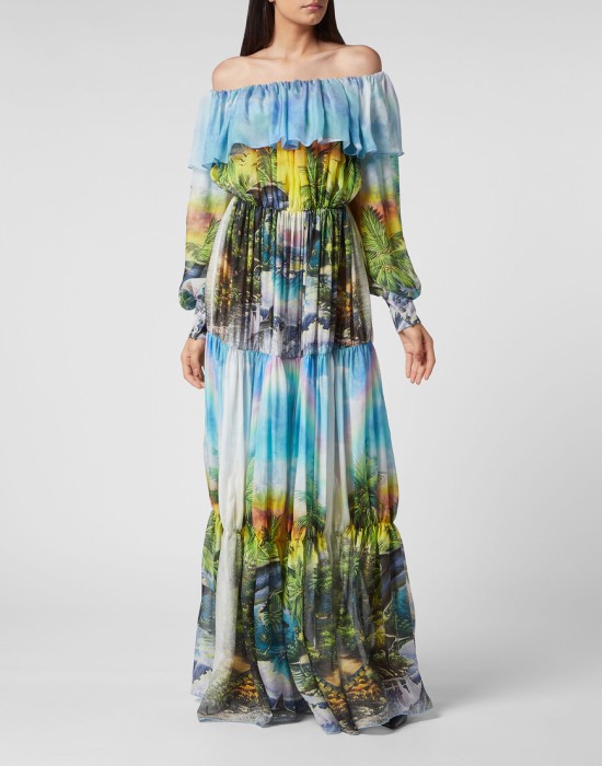 платье  от бренда philipp plein вид слева